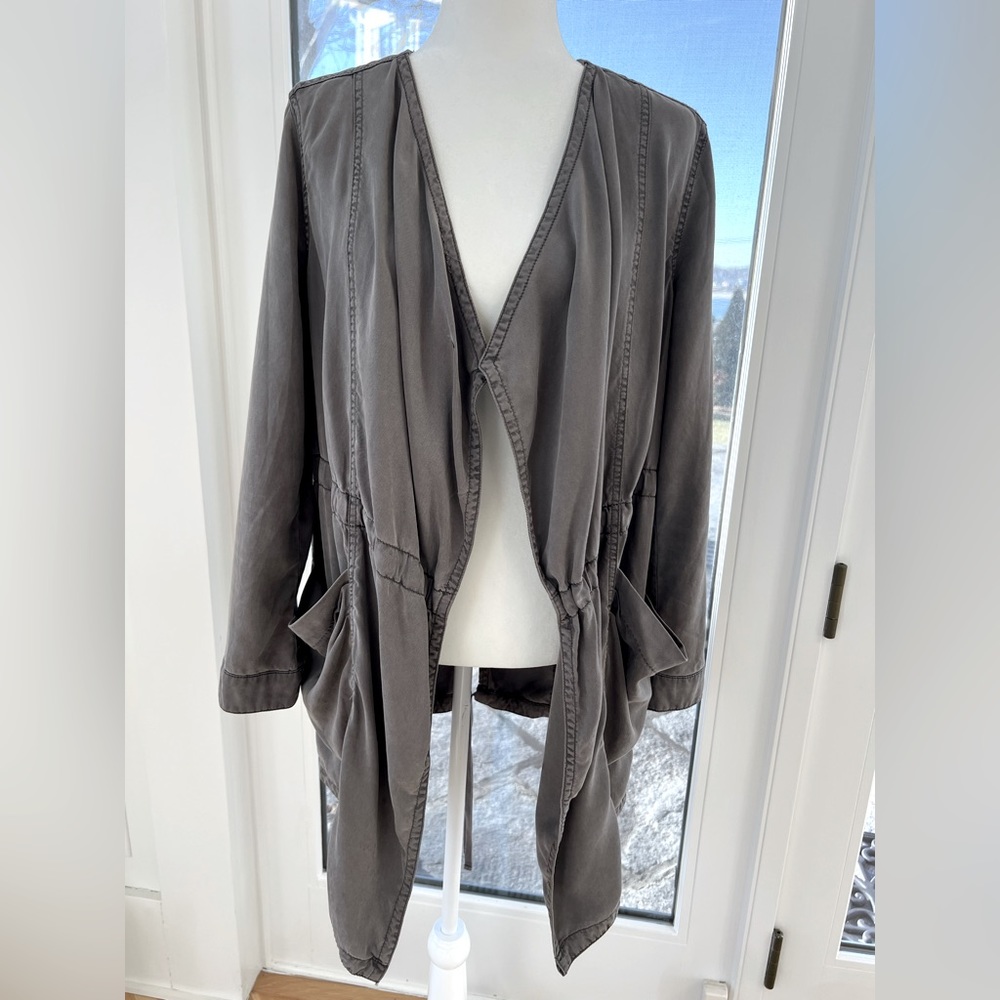 Anthropologie Hei Hei Grey Open Front Jacket - Size Small